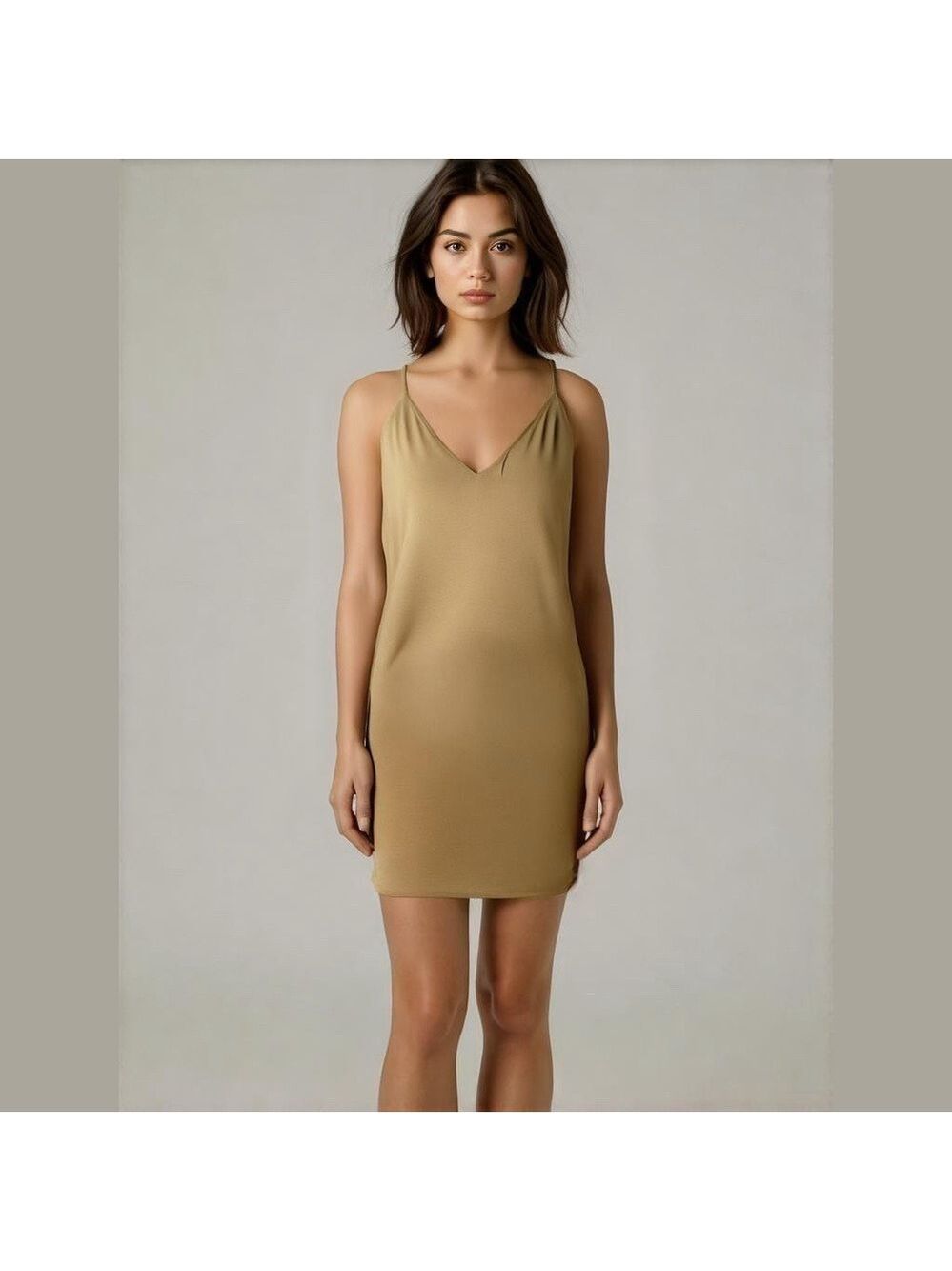 Wilfred FREE by ARITZIA Vivienne Flowy Fluid Lined Camisole A-line Dress Size M